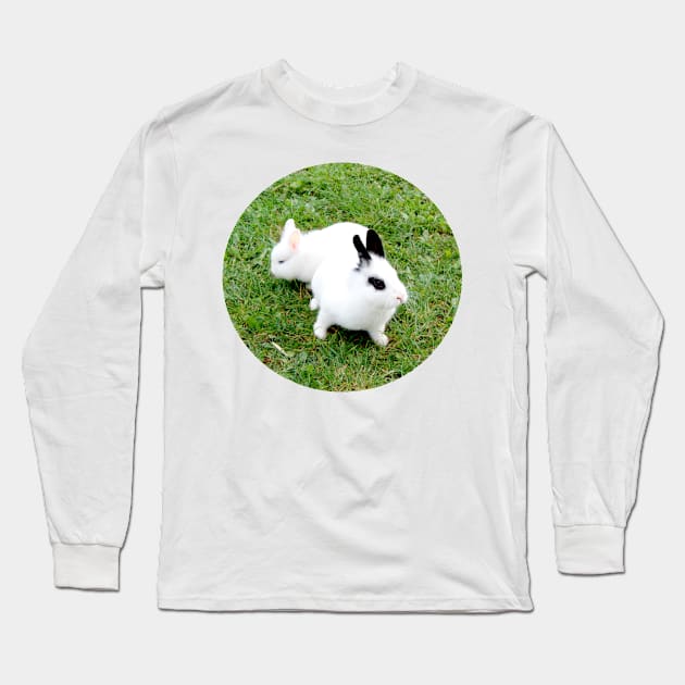 Rabbit Art Long Sleeve T-Shirt by nZDesign
